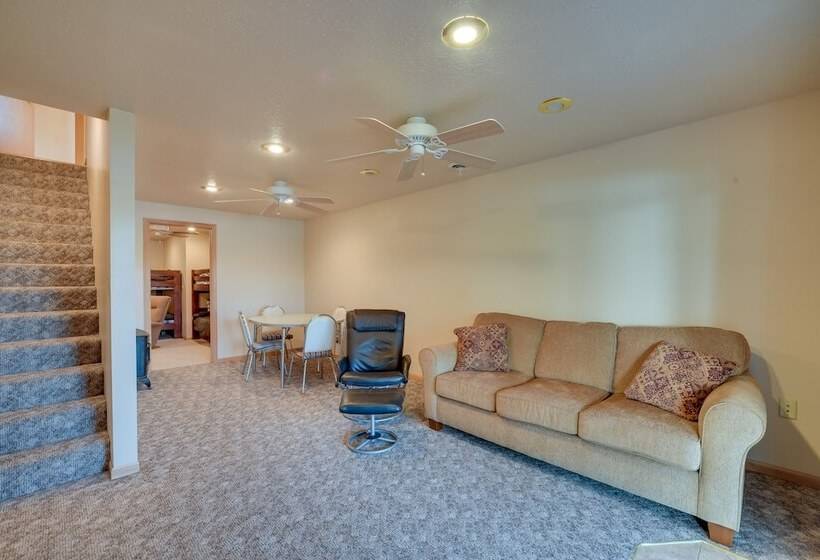 Lakefront Birchwood House W/ Deck + Fire Pit!