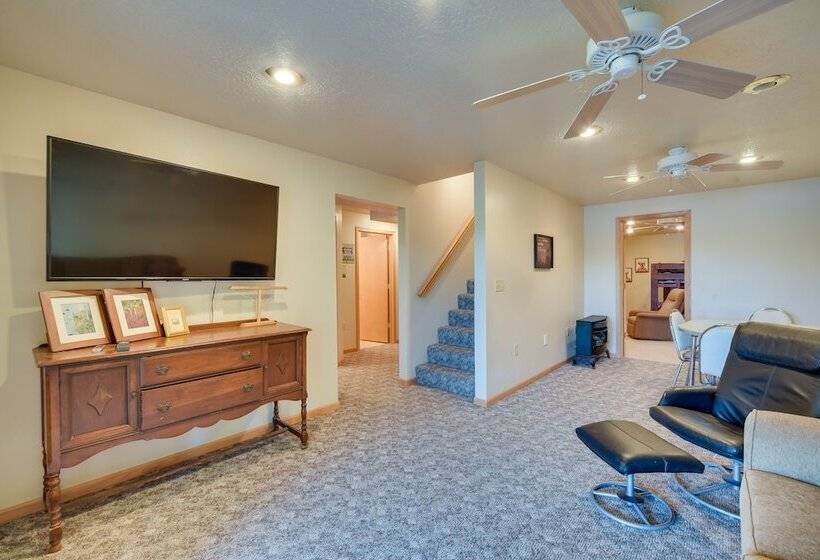 Lakefront Birchwood House W/ Deck + Fire Pit!