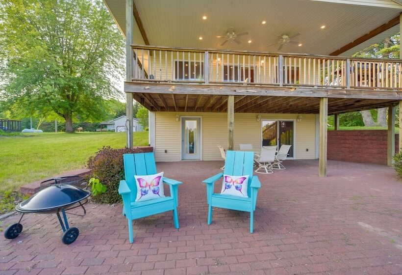 Lakefront Birchwood House W/ Deck + Fire Pit!