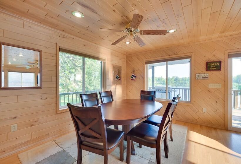 Lakefront Birchwood House W/ Deck + Fire Pit!