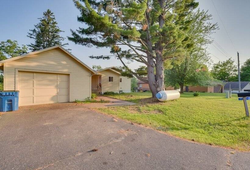 Lakefront Birchwood House W/ Deck + Fire Pit!