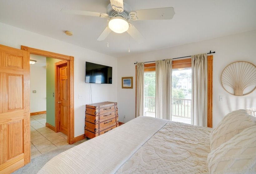 Waterfront Outer Banks Home W/ Beach Access