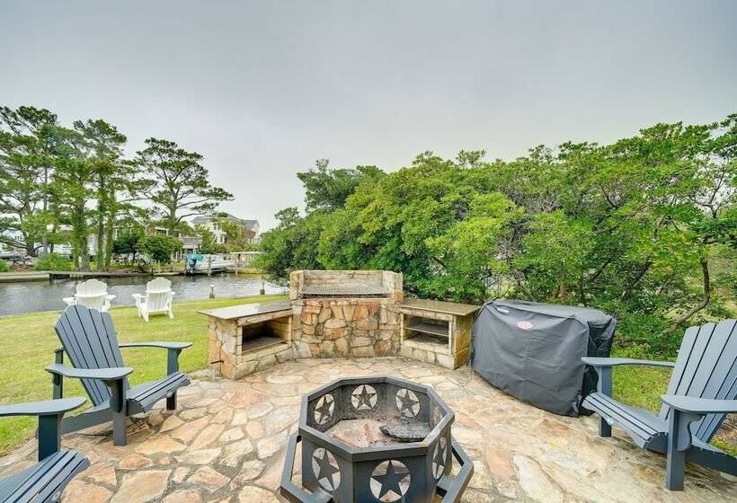 Waterfront Outer Banks Home W/ Beach Access