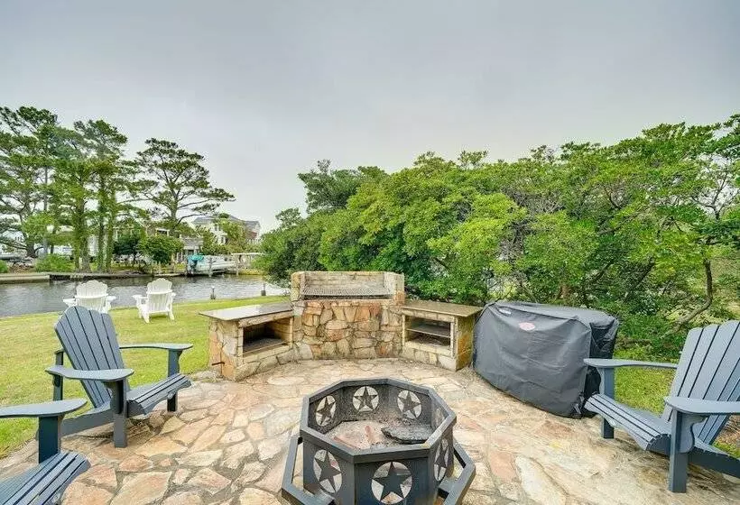 Waterfront Outer Banks Home W/ Beach Access