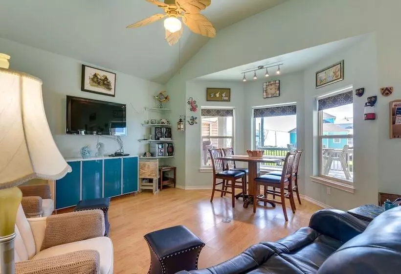 Ocean Views & Walk To Shore: Crystal Beach Home!