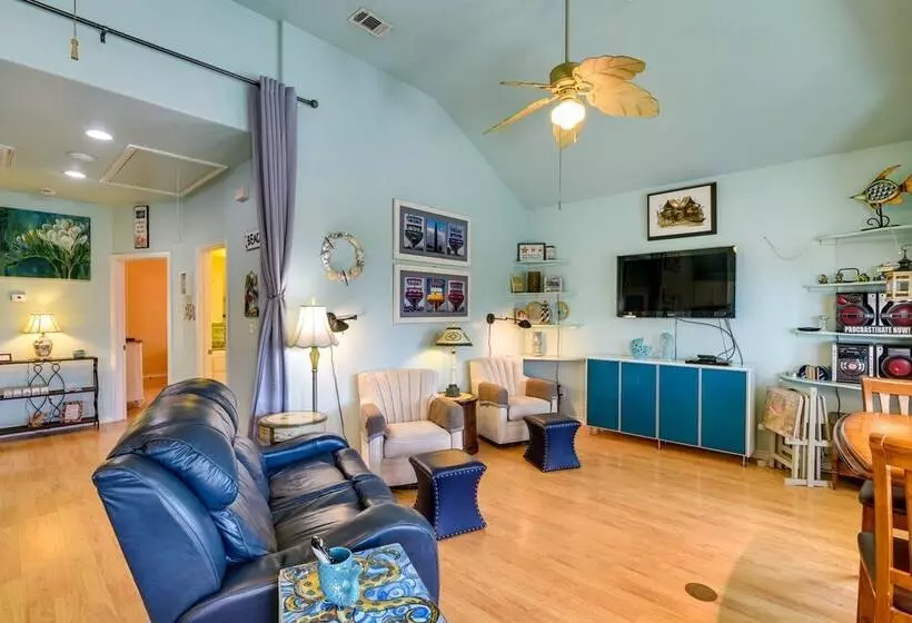 Ocean Views & Walk To Shore: Crystal Beach Home!