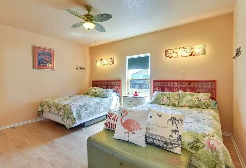 Ocean Views & Walk To Shore: Crystal Beach Home!