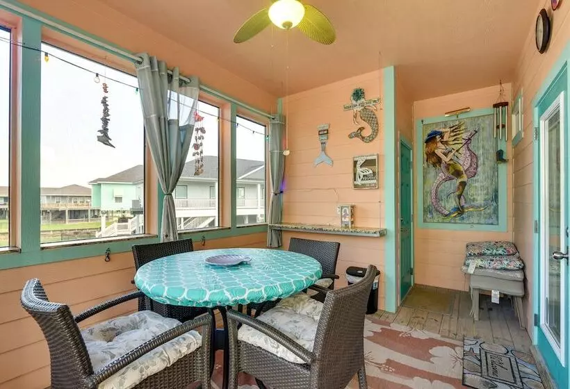 Ocean Views & Walk To Shore: Crystal Beach Home!