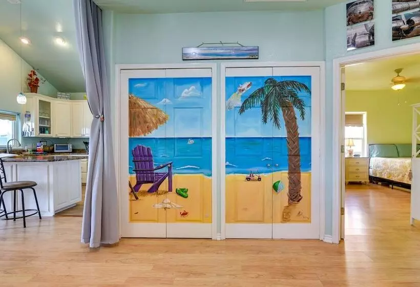 Ocean Views & Walk To Shore: Crystal Beach Home!