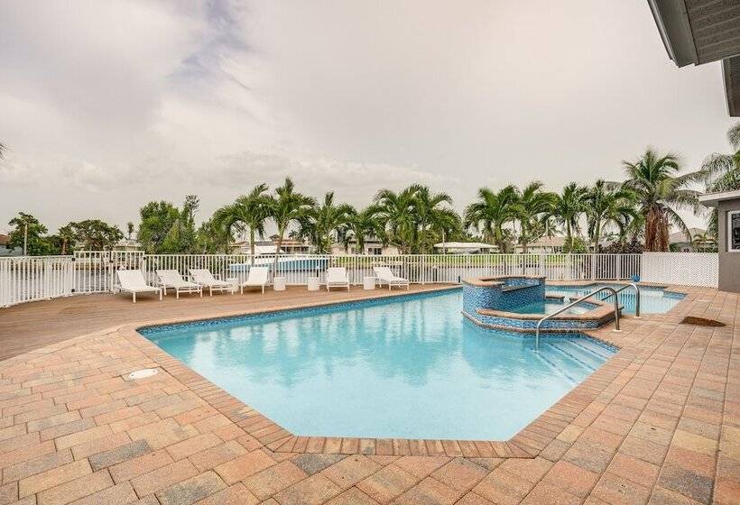 Pool & Boat Dock: Pet Friendly Cape Coral Home