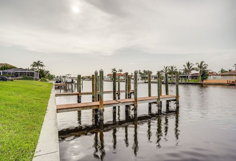 Pool & Boat Dock: Pet Friendly Cape Coral Home