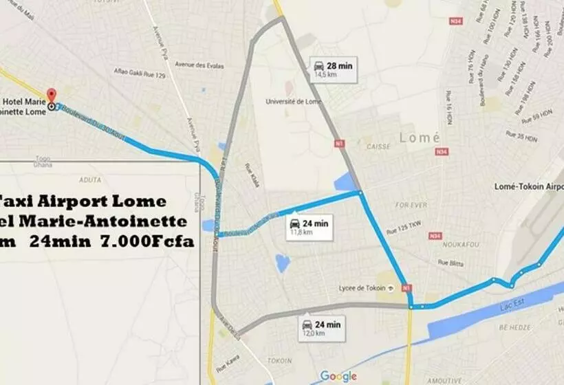 هتل Marie Antoinette Lome