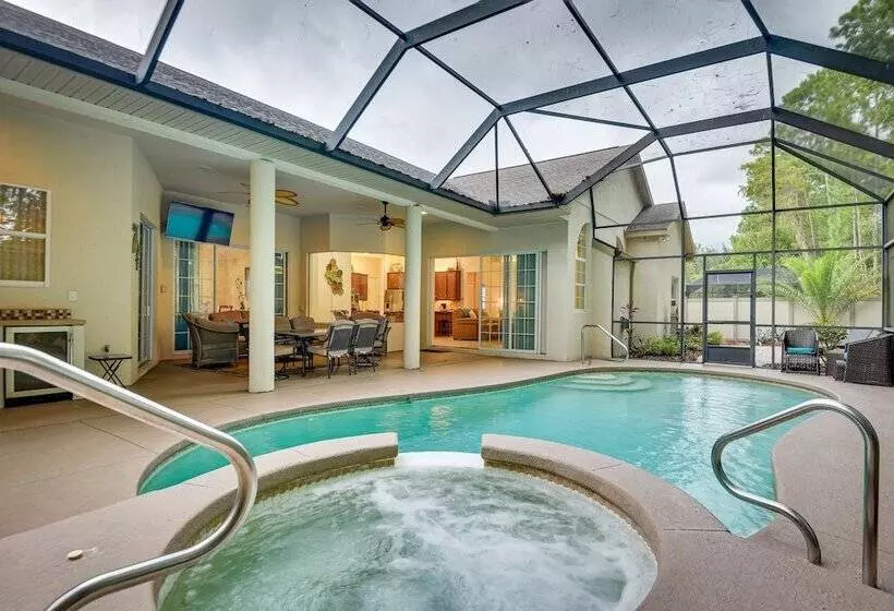 Breezy Palm Coast Golf Retreat W/ Pool + Lanai!
