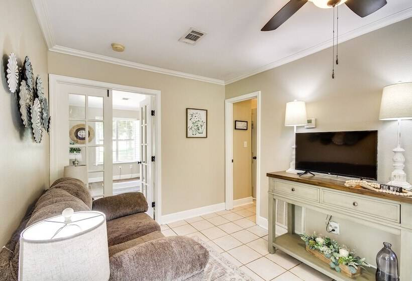 Waveland Retreat W/ Yard: Walkable Location