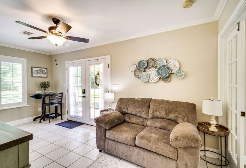 Waveland Retreat W/ Yard: Walkable Location