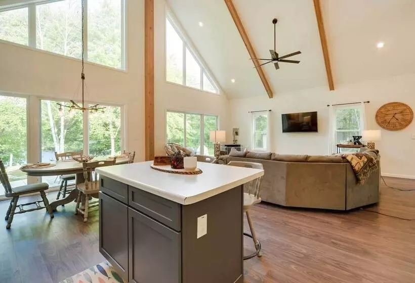 Waterfront Webster Cabin W/ Dock On Warner Lake!