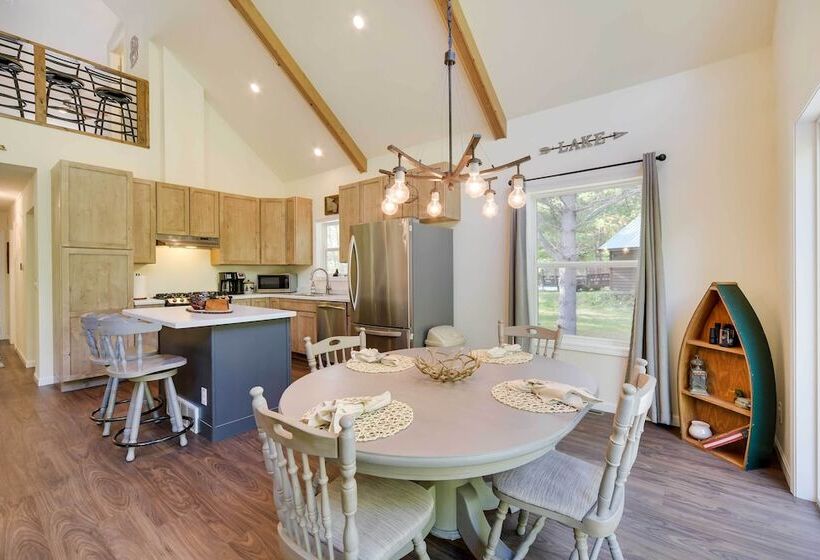 Waterfront Webster Cabin W/ Dock On Warner Lake!