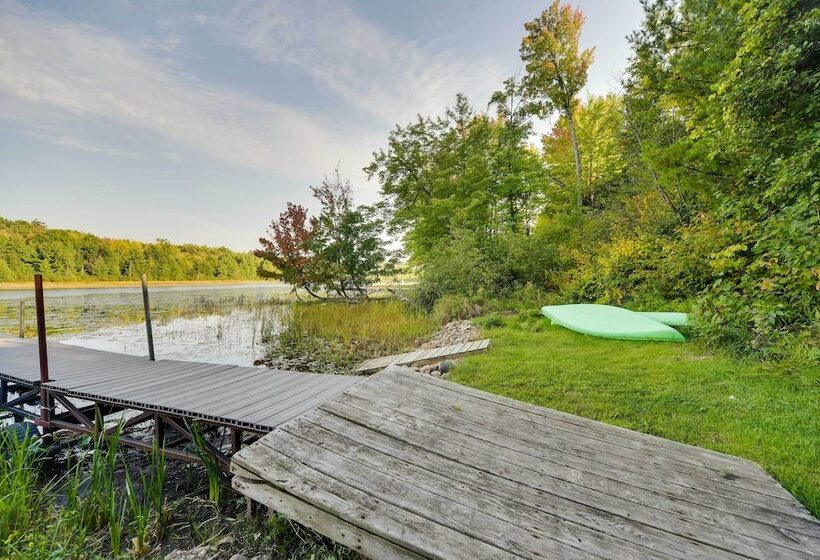 Waterfront Webster Cabin W/ Dock On Warner Lake!