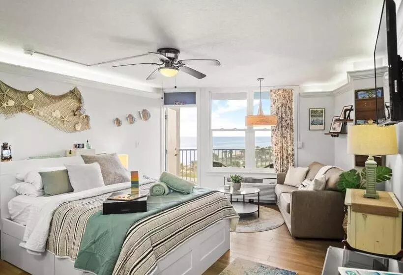Open For 2025 Speedweeks Daytona 500   Beachfront Studio   Private Balcony With Ocean View   Pool