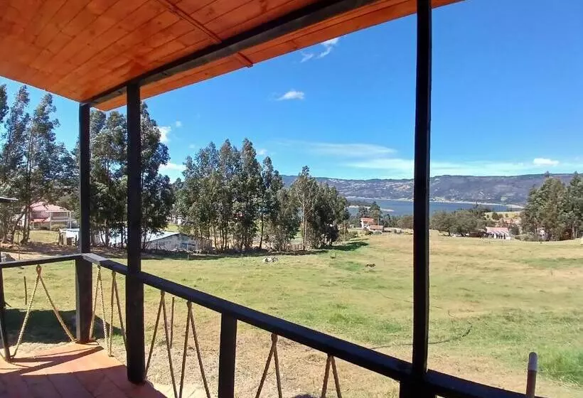 ホテル Hospedaje Cabaña Guatavita Finca Las Acacias