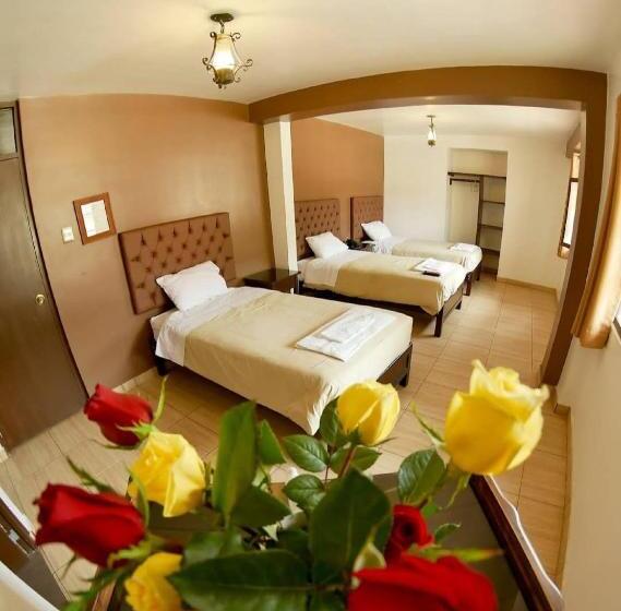 مبيت وإفطار De Turistas Huaraz Habitación Triple