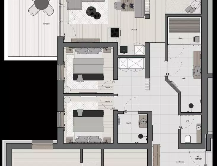 ホテル Jaggling Appartements