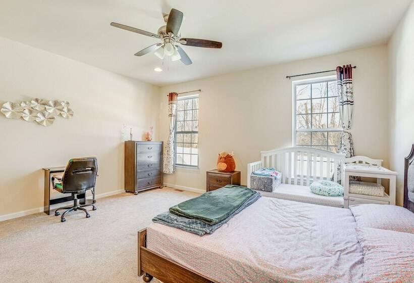 Spacious Ewing Township Home: Home Gym & Deck!