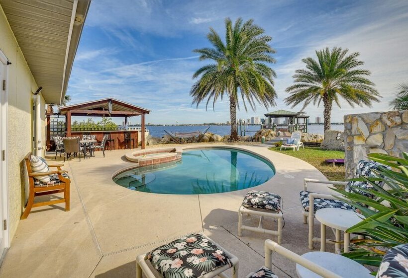 Waterfront Daytona Escape W/ Pool & Game Room!