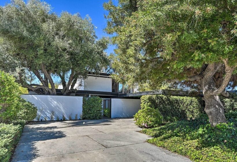 Chic Mid Century La Home W/ Hot Tub & Office
