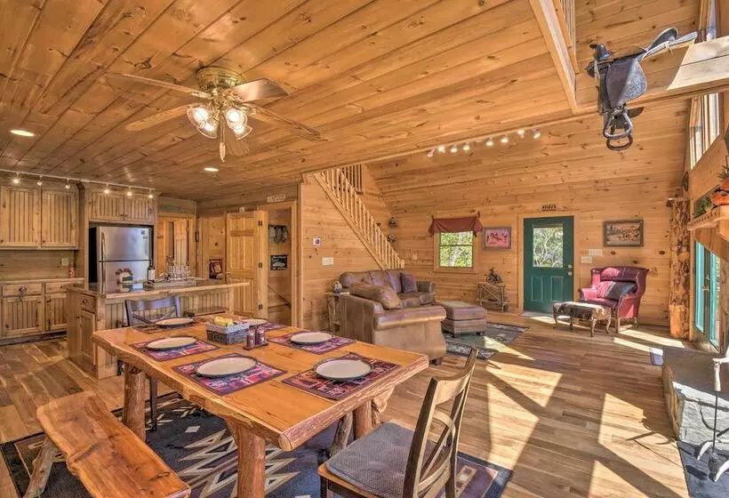 Dreamy Ellijay Resort Cabin W/ Game Room & Decks!
