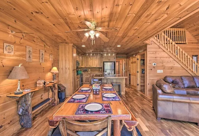 Dreamy Ellijay Resort Cabin W/ Game Room & Decks!