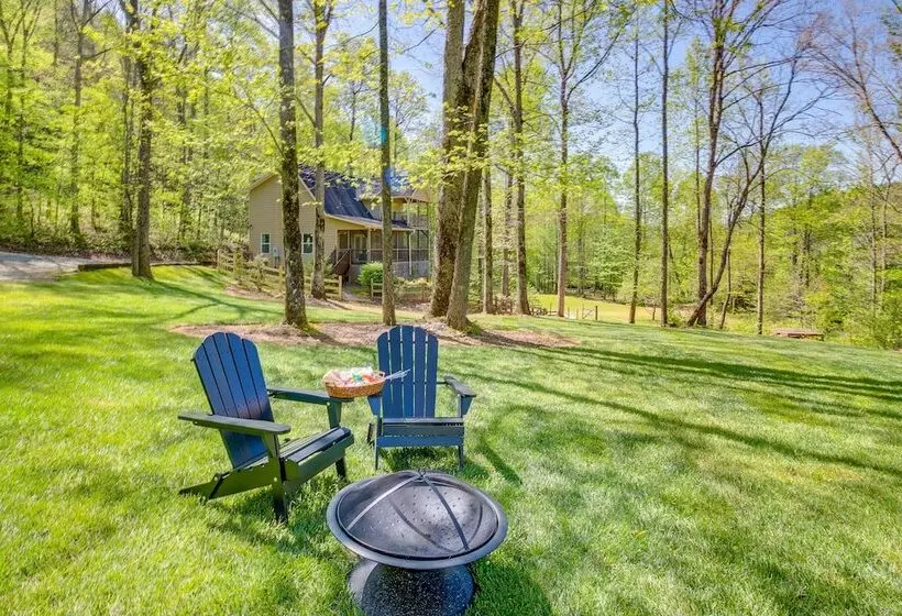 Peaceful Ellijay Home W/ Deck   Hike & Fish!