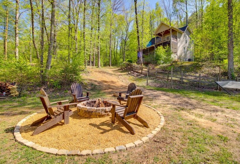 Peaceful Ellijay Home W/ Deck Hike & Fish!