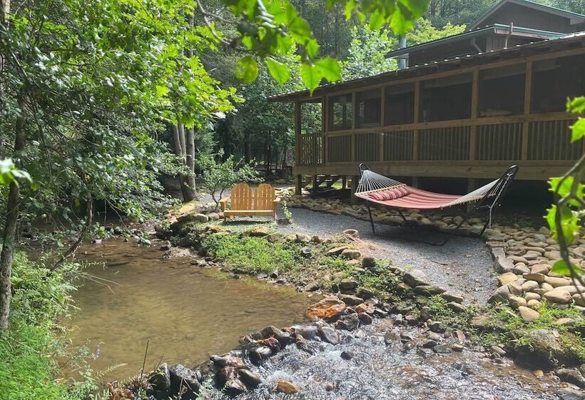 Serenity On The Creek Cabin + Hot Tub & Grill