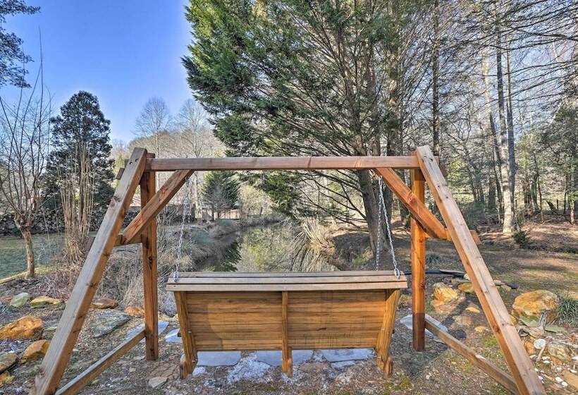 Serenity On The Creek Cabin + Hot Tub & Grill