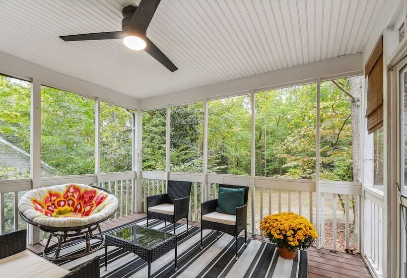 Bright Clayton Home With Screened Deck!