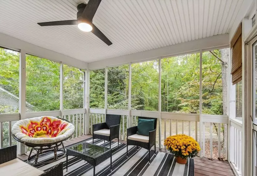 Bright Clayton Home With Screened Deck!