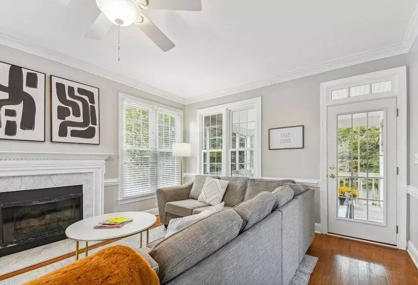 Bright Clayton Home With Screened Deck!