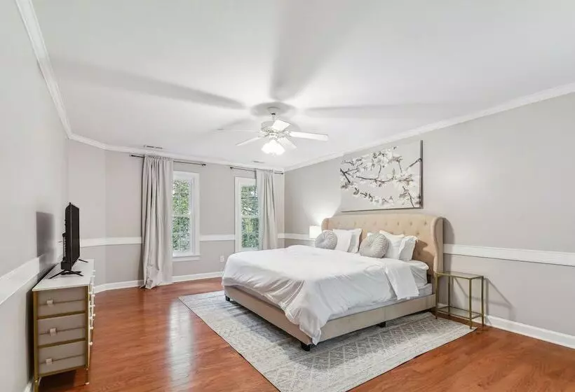 Bright Clayton Home With Screened Deck!