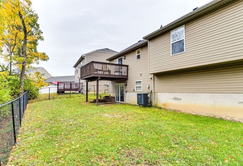 Cozy Ohio Home Deck, Arcade Games & Near Golfing