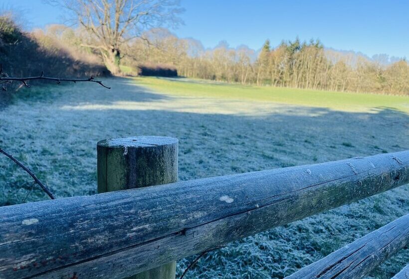 Log Burner And Beamed Ceilings King Size Bed