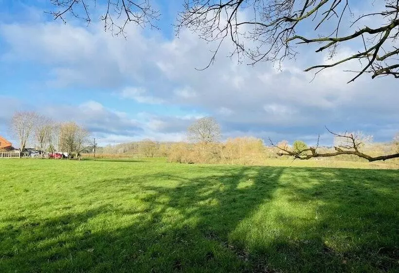 Log Burner And Beamed Ceilings King Size Bed