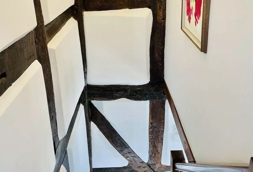 Log Burner And Beamed Ceilings King Size Bed