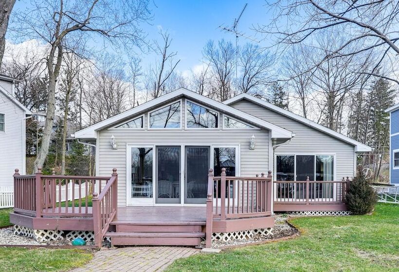 House On Paw Paw Lake W/ Private Dock!