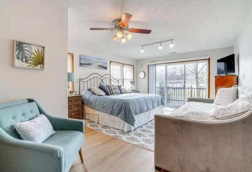 House On Paw Paw Lake W/ Private Dock!