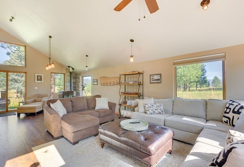 Mountain View Angel Fire Cabin: 1 Mi To Ski Resort