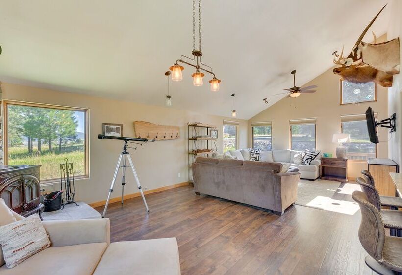 Mountain View Angel Fire Cabin: 1 Mi To Ski Resort