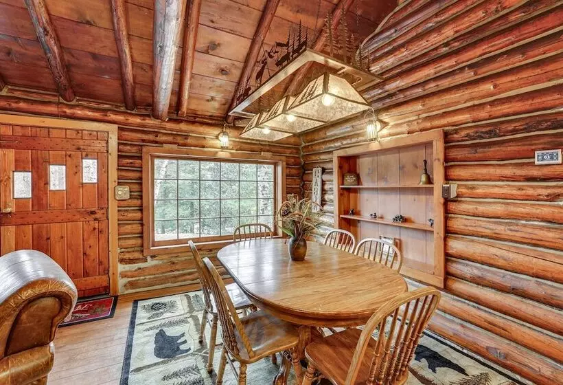 Michigan Log Cabin W/ Pere Marquette River Views