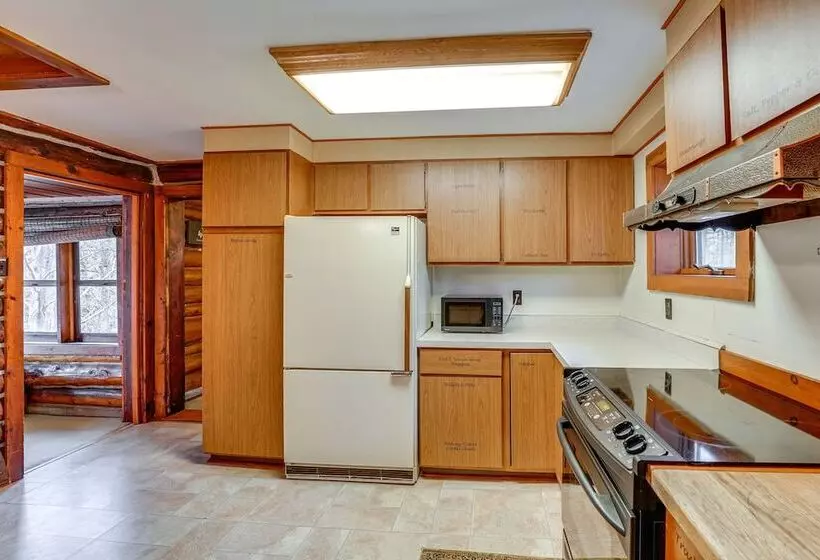 Michigan Log Cabin W/ Pere Marquette River Views