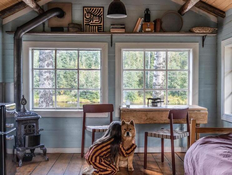 膳宿费 Cabin By Byske River Surrounded By The Forest